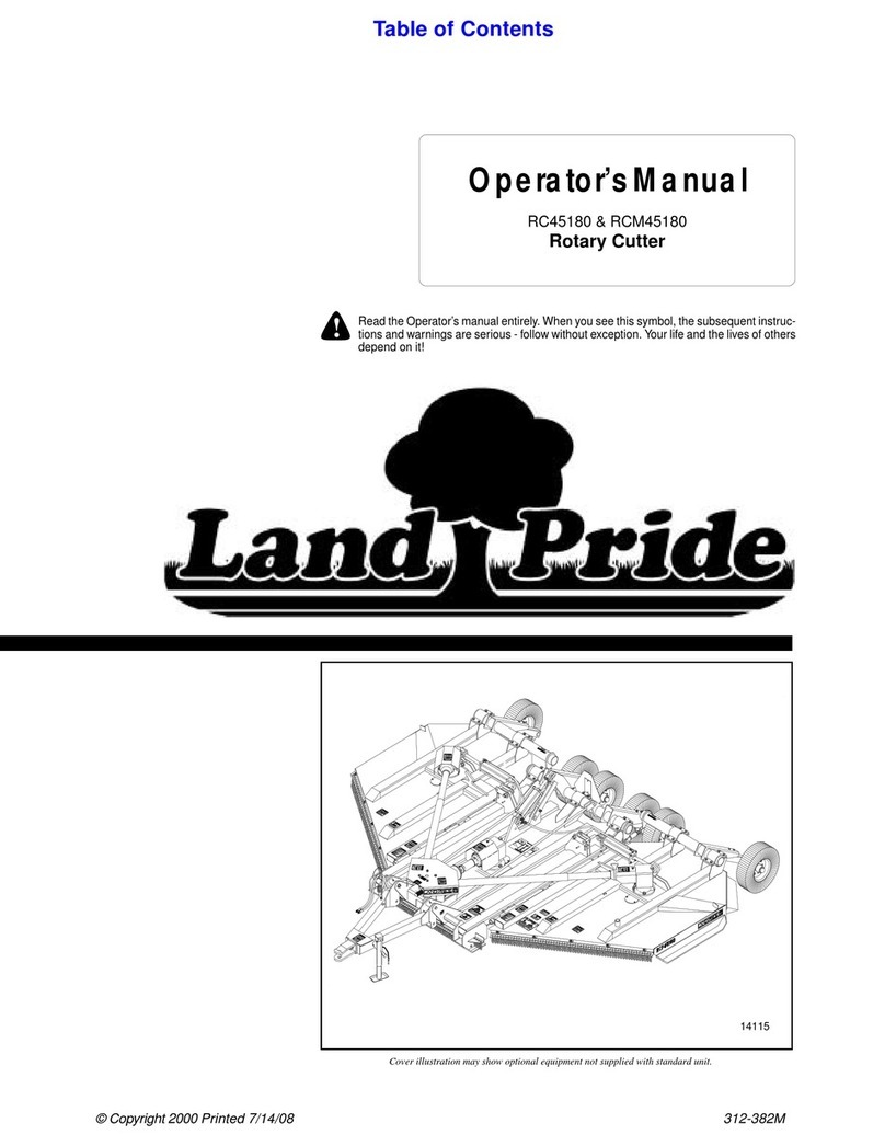 Land Pride RC45180 Operator's manual