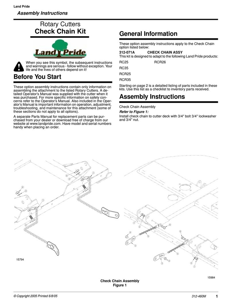 Land Pride RC25 Series Assembling instructions