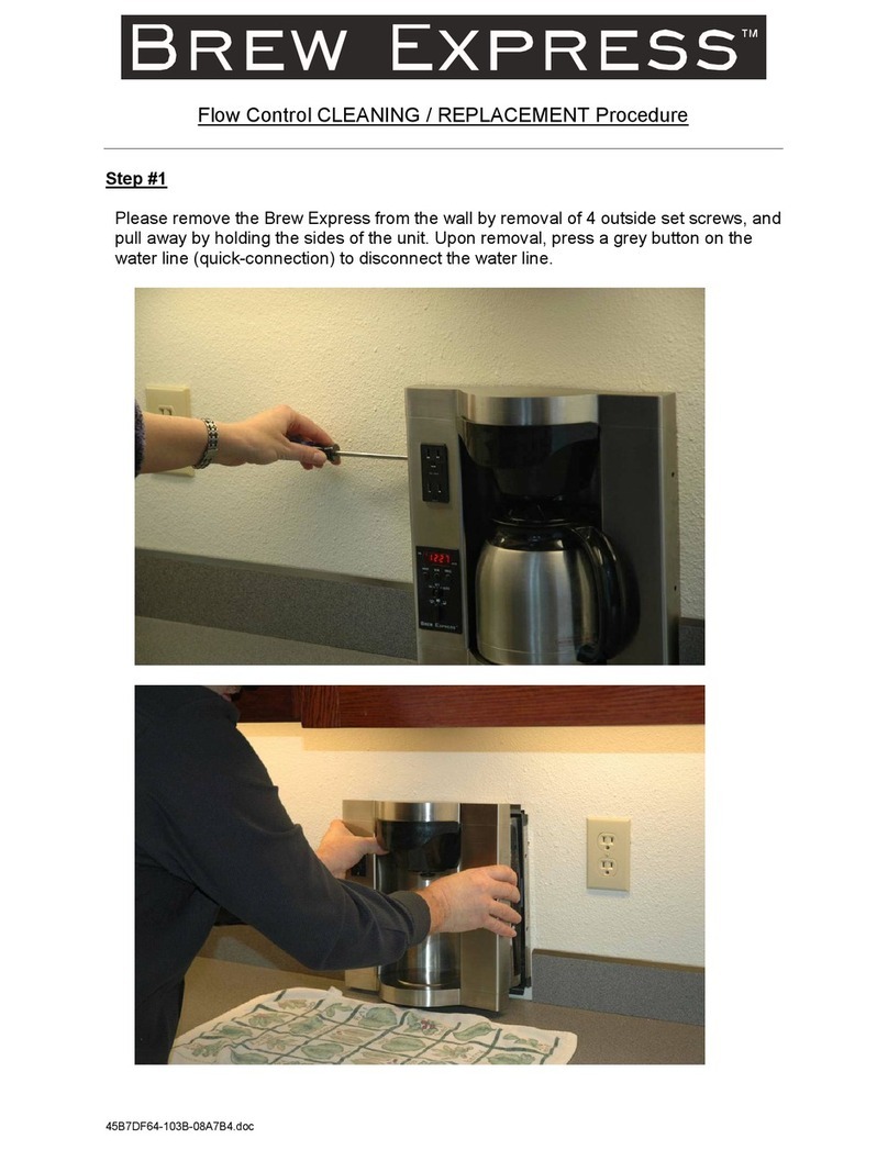 Lance-Larkin BrewExpress Brew Express CoffeeMaker Cleaning instructions