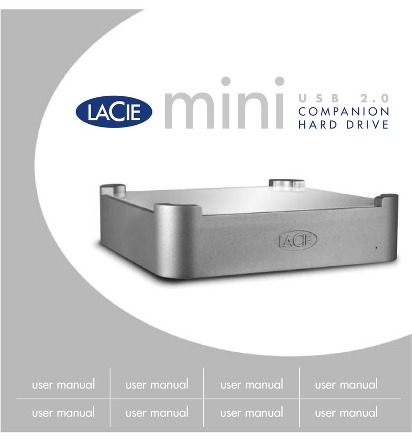 LaCie MINI COMPANION HARD DRIVE U S B 2. User manual