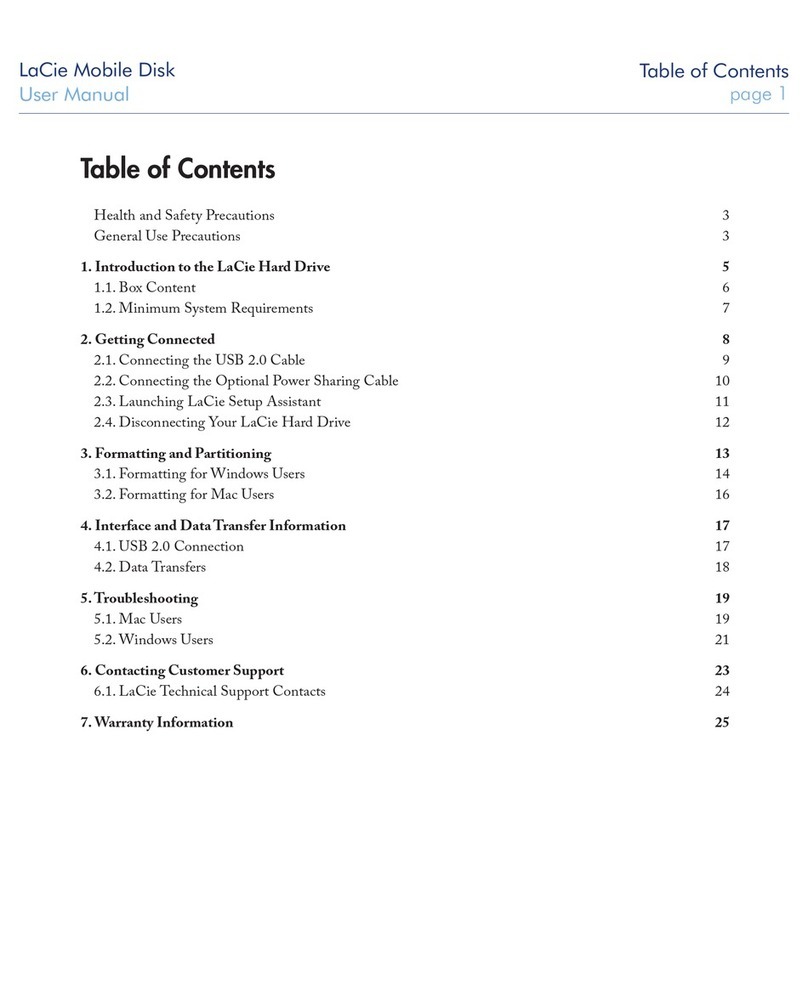 LaCie USB 2.0 user manual