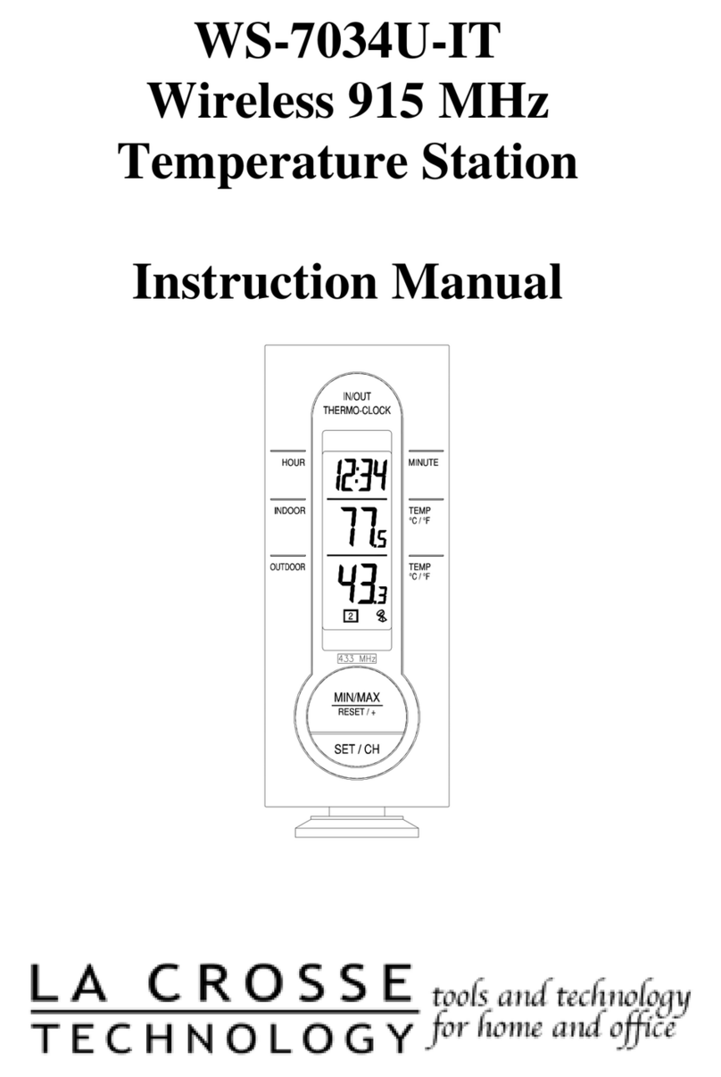 La Crosse Technology WS-7034U-IT instruction manual