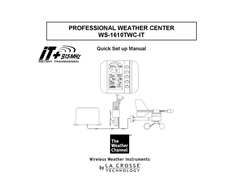 La Crosse Technology WS-1610TWC-IT Quick setup manual La Crosse Technology WS-1610TWC-IT Quick setup manual