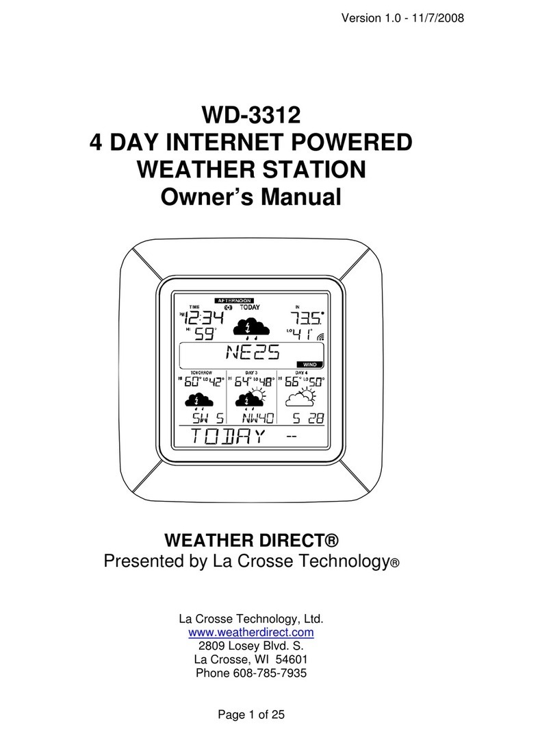 WEATHER DIRECT WD-3312 User manual