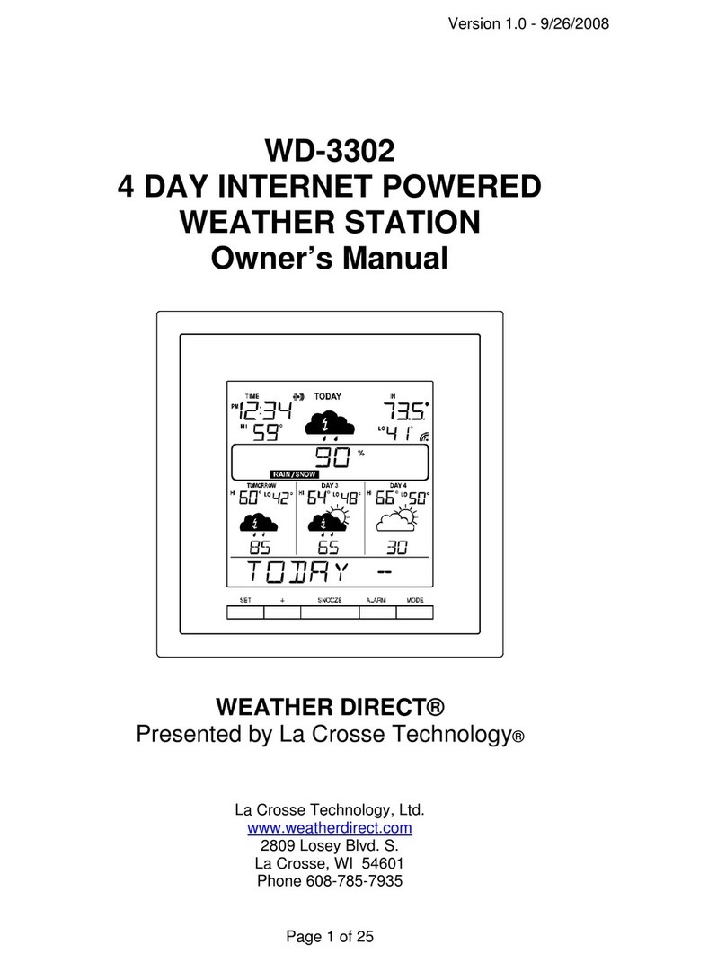 WEATHER DIRECT Weather Direct WD-3302 owner's manual WEATHER DIRECT Weather Direct WD-3302 owner's manual