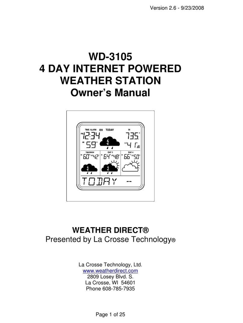 WEATHER DIRECT Weather Direct WD-3105 User manual