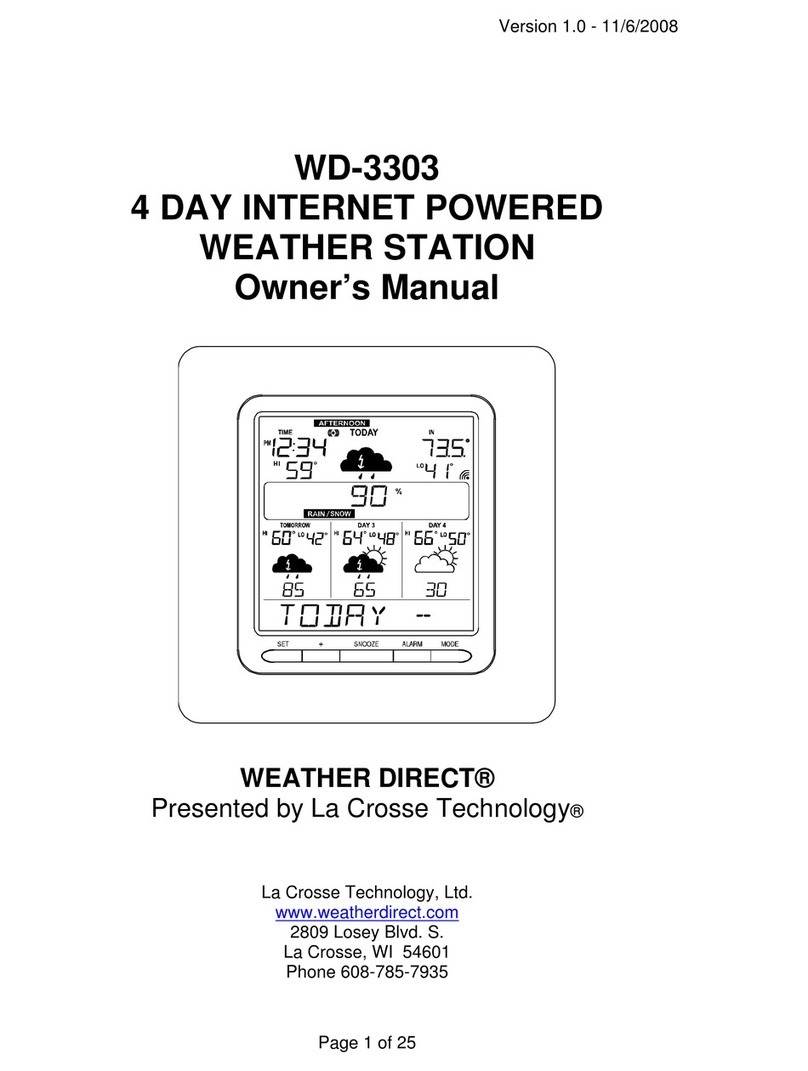 WEATHER DIRECT Weather Direct WD-3303 User manual