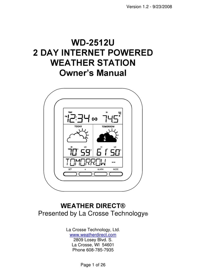 WEATHER DIRECT WD-2512U User manual