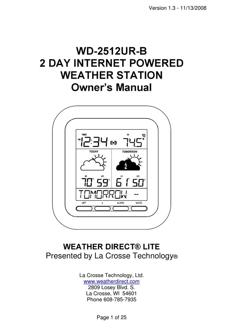 WEATHER DIRECT Weather Direct Lite WD-2512UR-B owner's manual