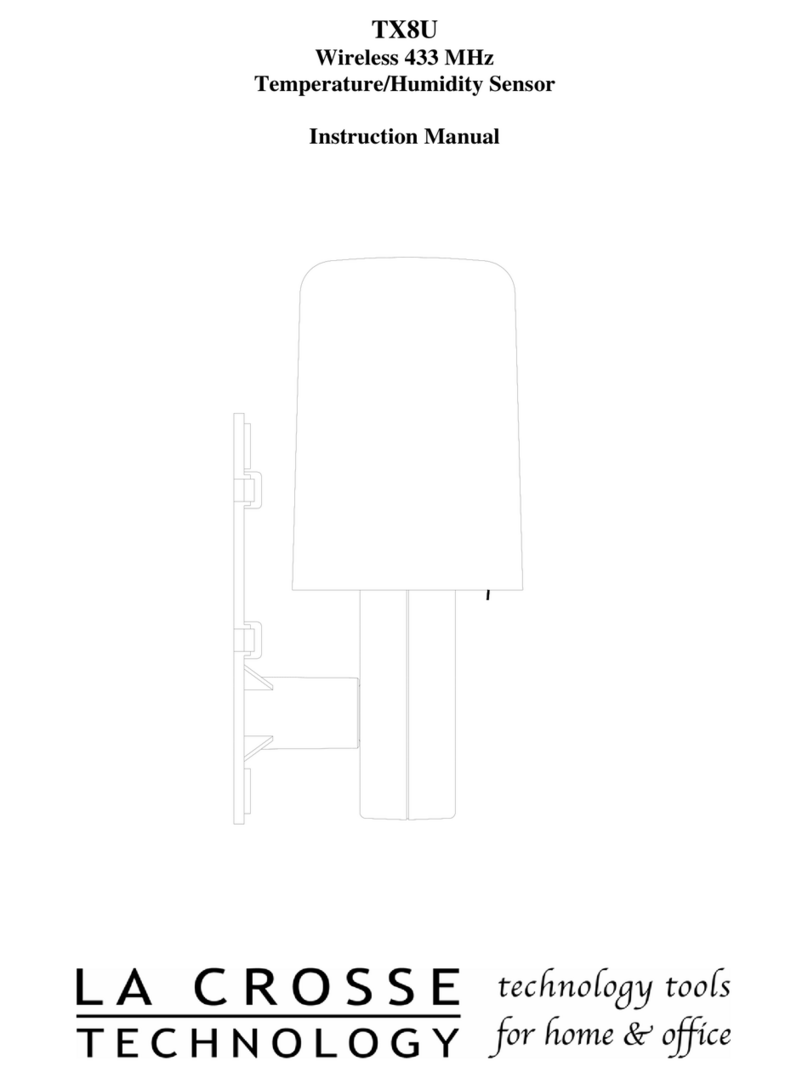 La Crosse Technology TX8U User manual