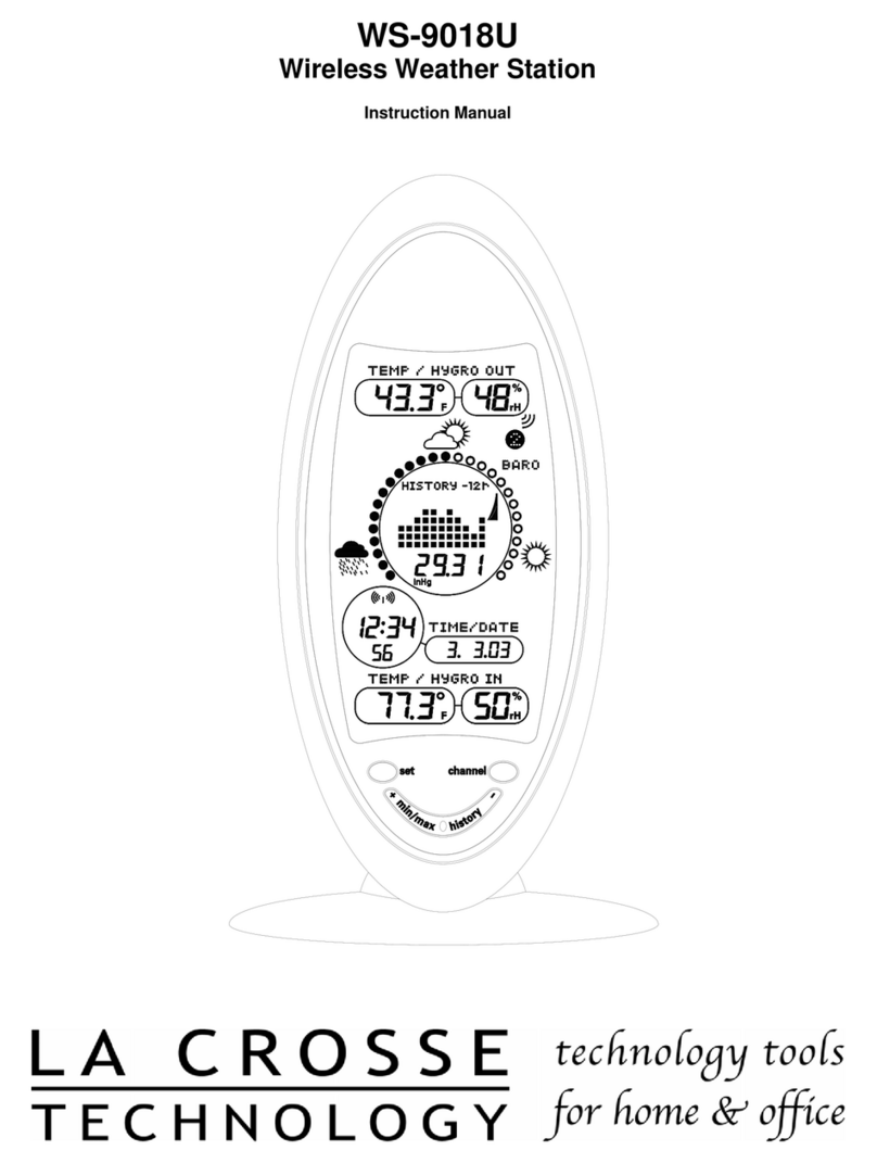 La Crosse Technology WS-9018U instruction manual