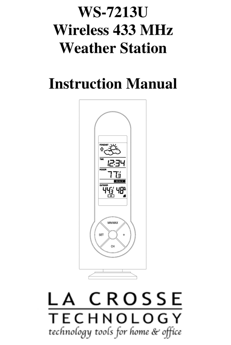 La Crosse Technology WS-7213U instruction manual La Crosse Technology WS-7213U instruction manual
