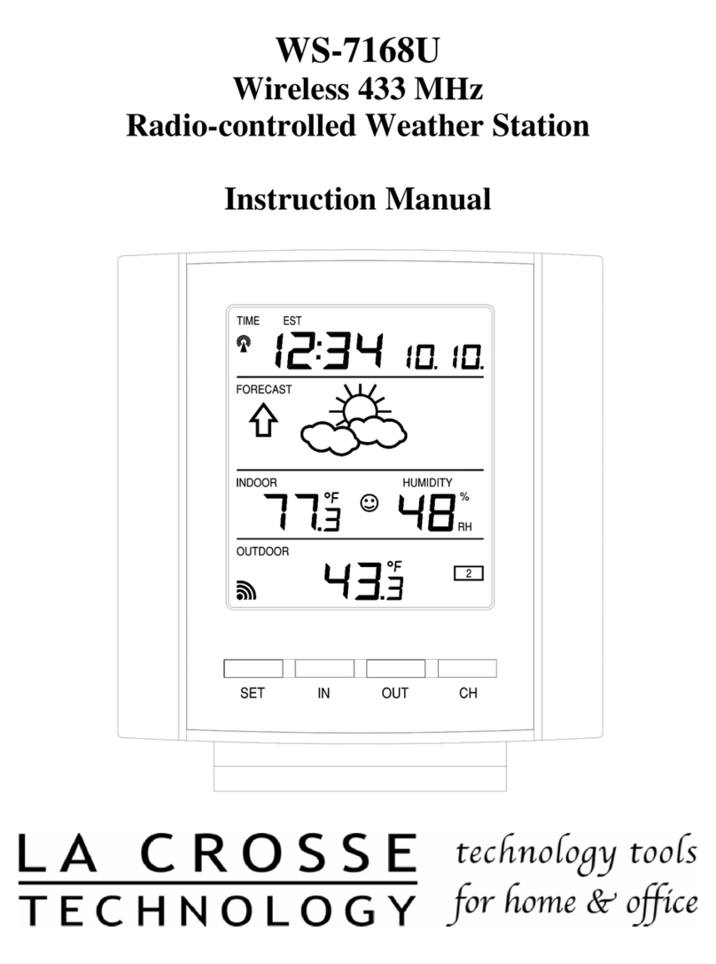 La Crosse Technology WS-7168U instruction manual La Crosse Technology WS-7168U instruction manual