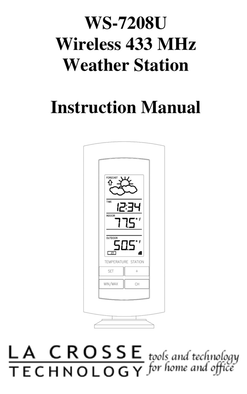 La Crosse Technology WS-7208U instruction manual