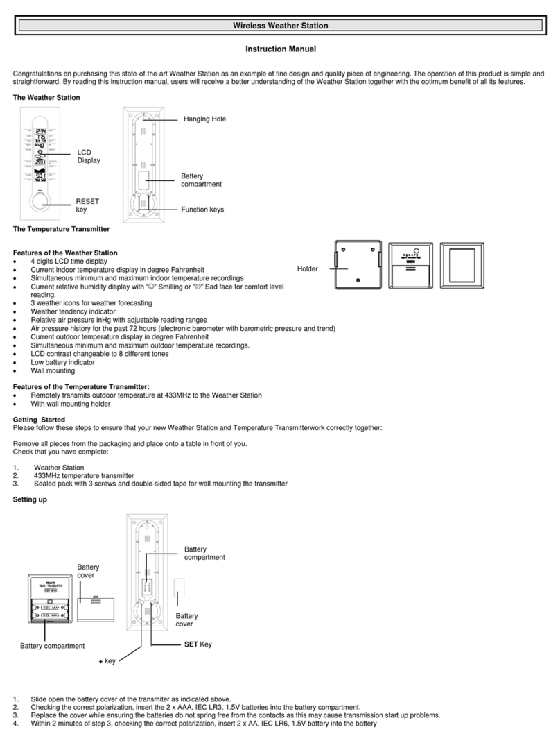 La Crosse Technology WS-7091UD instruction manual