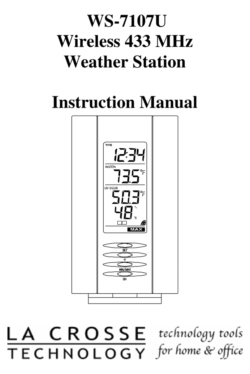 La Crosse Technology WS-7107U instruction manual La Crosse Technology WS-7107U instruction manual