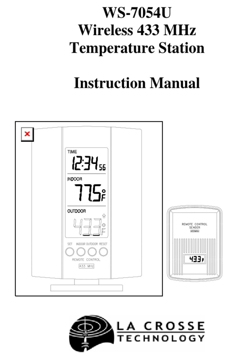 La Crosse Technology WS-7054U instruction manual La Crosse Technology WS-7054U instruction manual
