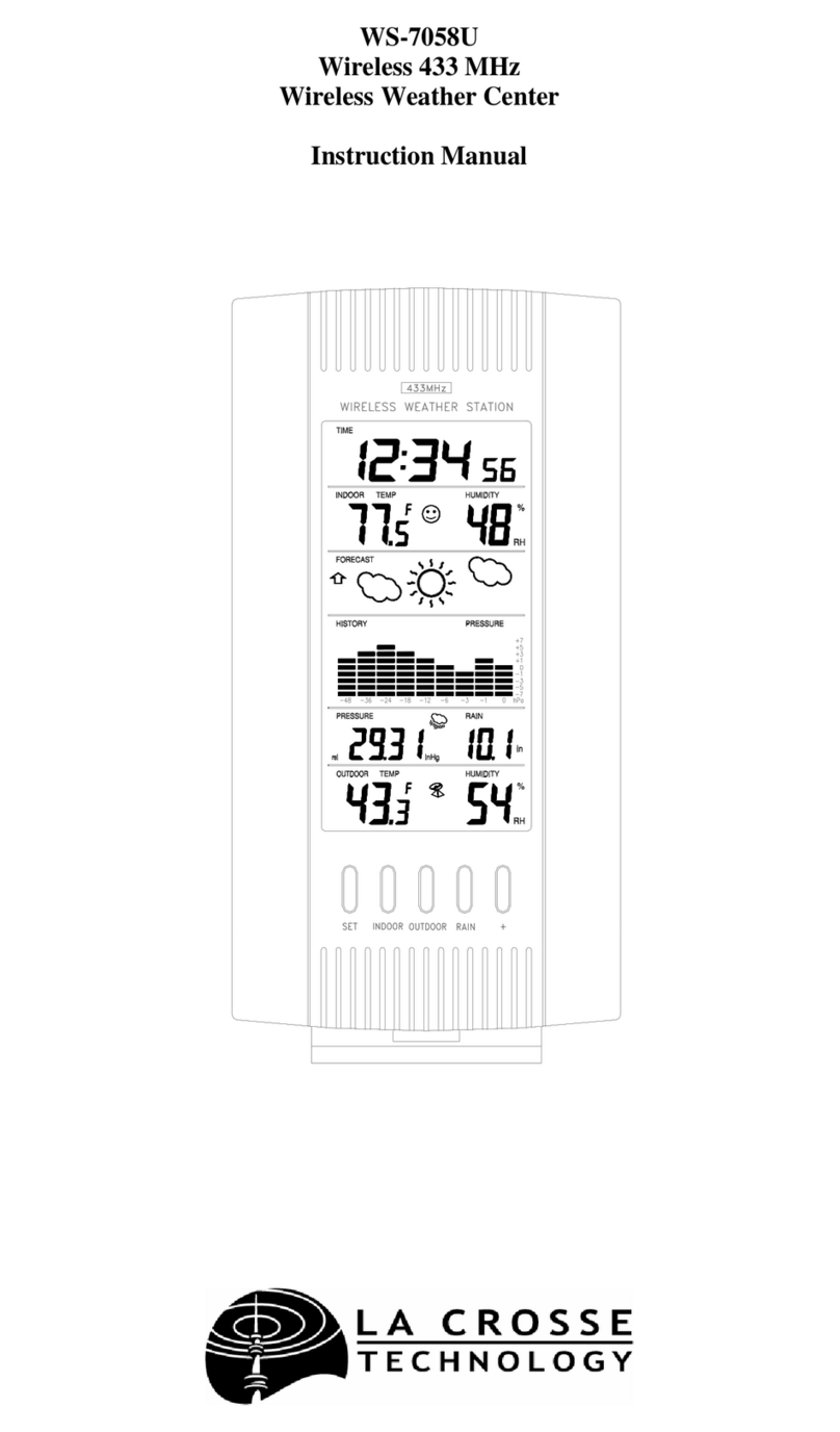 La Crosse Technology WS-7058U instruction manual