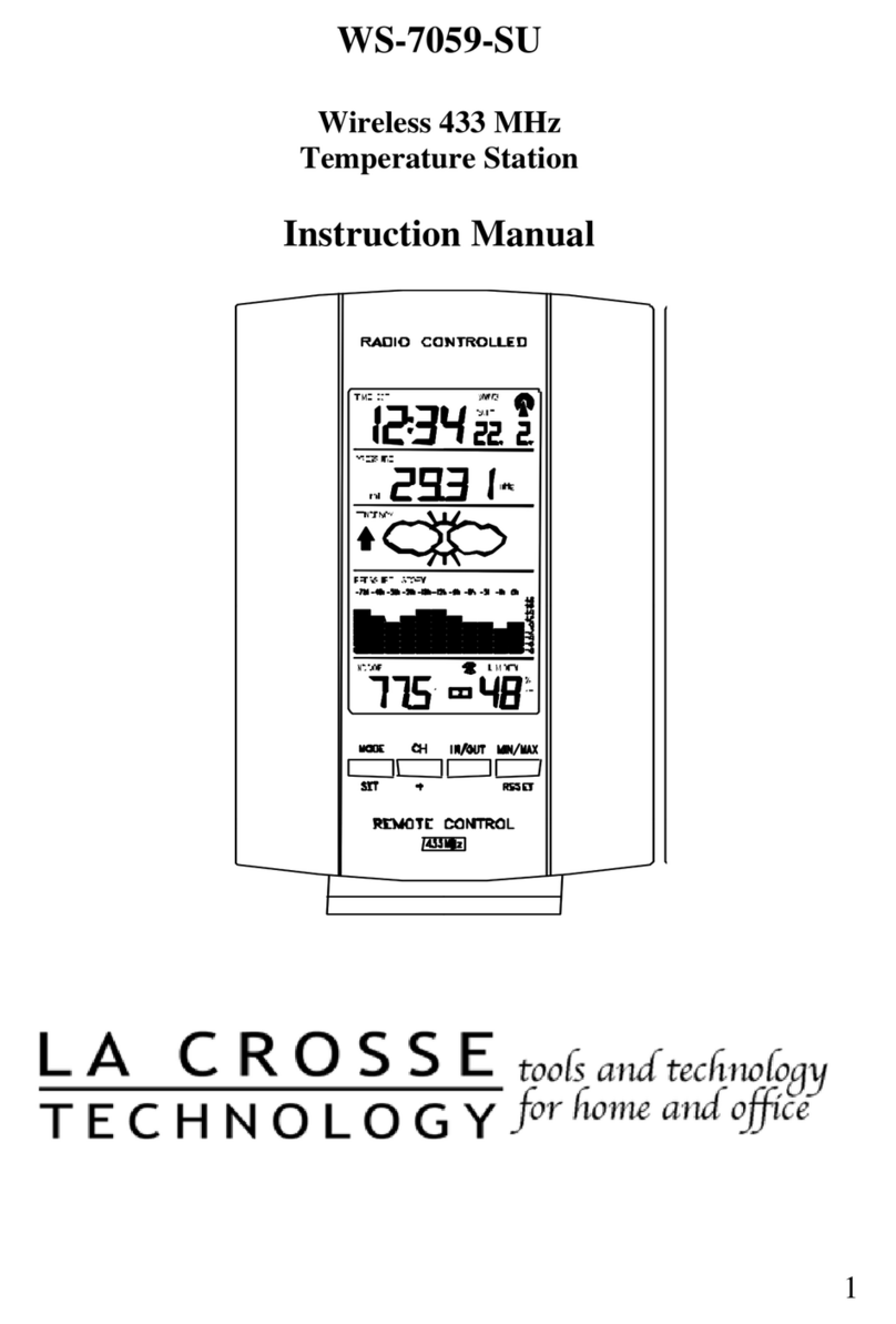 La Crosse Technology WS-7059-SU instruction manual