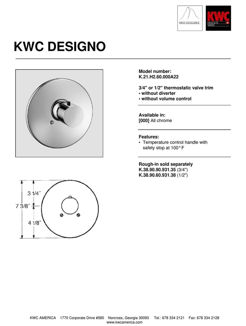 KWC Designo K.21.H2.60.000A22 User manual KWC Designo K.21.H2.60.000A22 User manual
