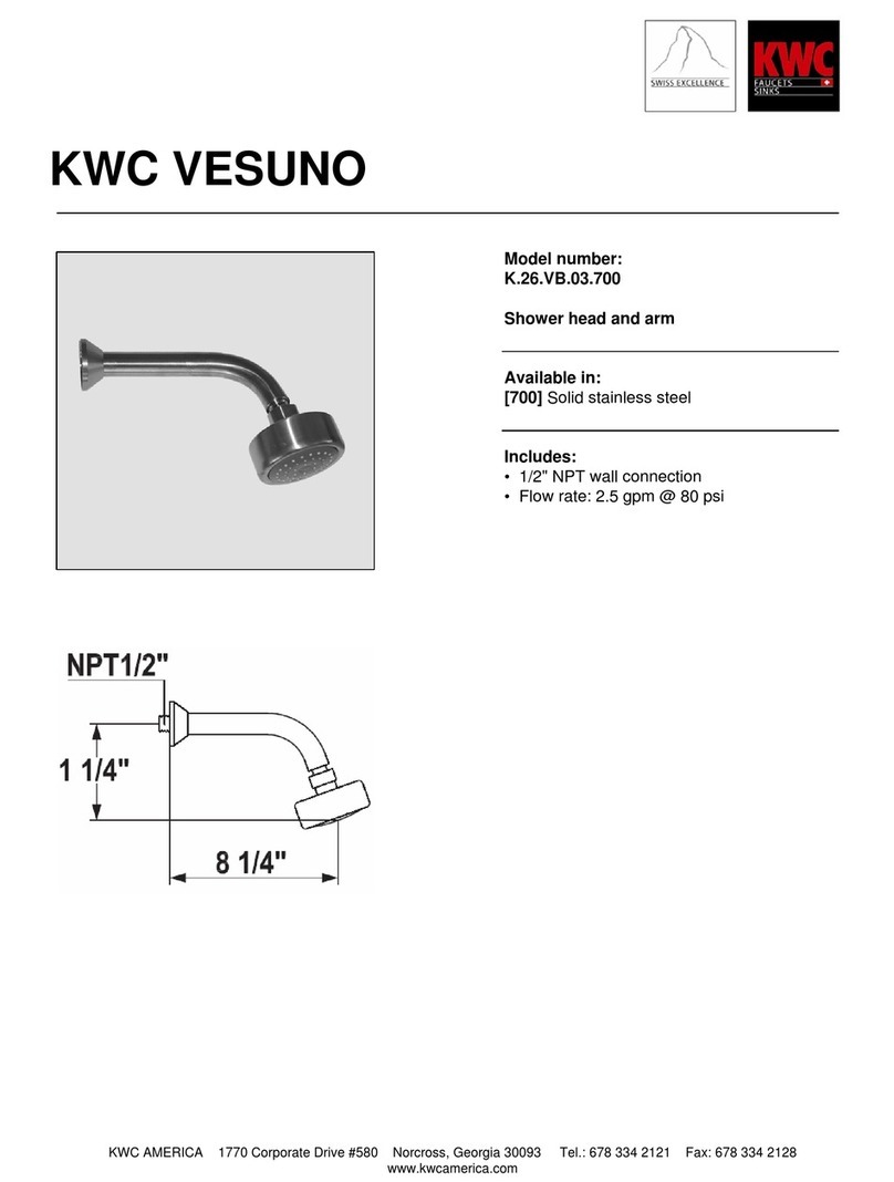 KWC VESUNO K.26.VB.03.700 User manual KWC VESUNO K.26.VB.03.700 User manual