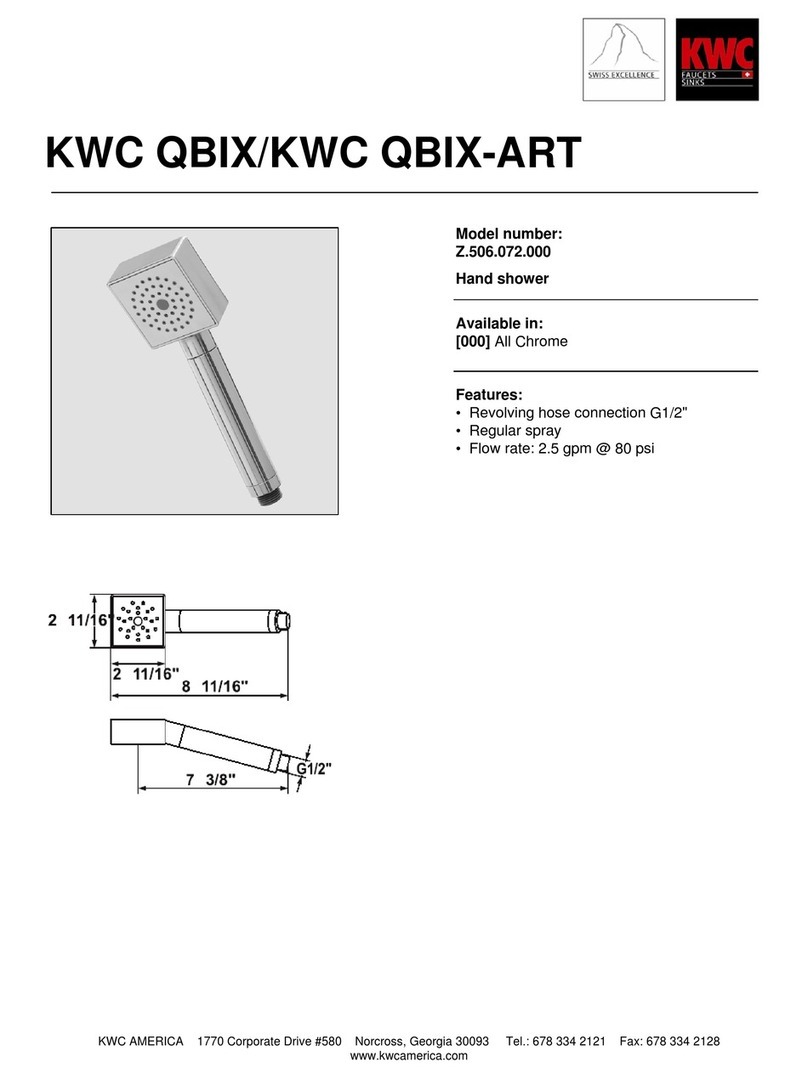 KWC QBIX/QBIX-ART Z.506.072.000 Specification sheet