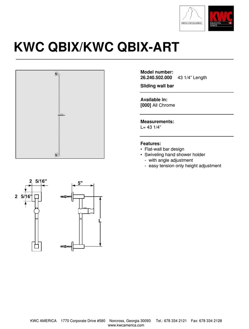 KWC QBIX/QBIX-ART 26.240.502.000 User manual