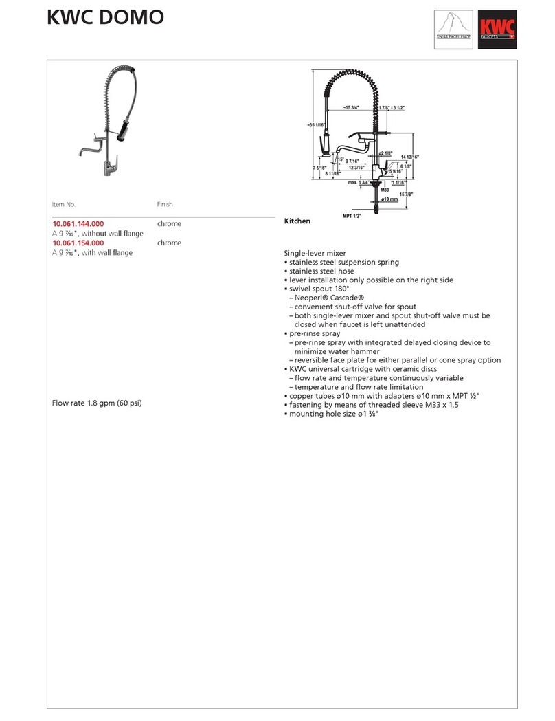 KWC DOMO 10.061.144.000 Specification sheet