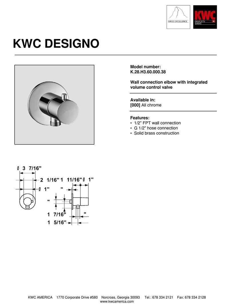 KWC DESIGNO K.28.H3.60.000.38 User manual