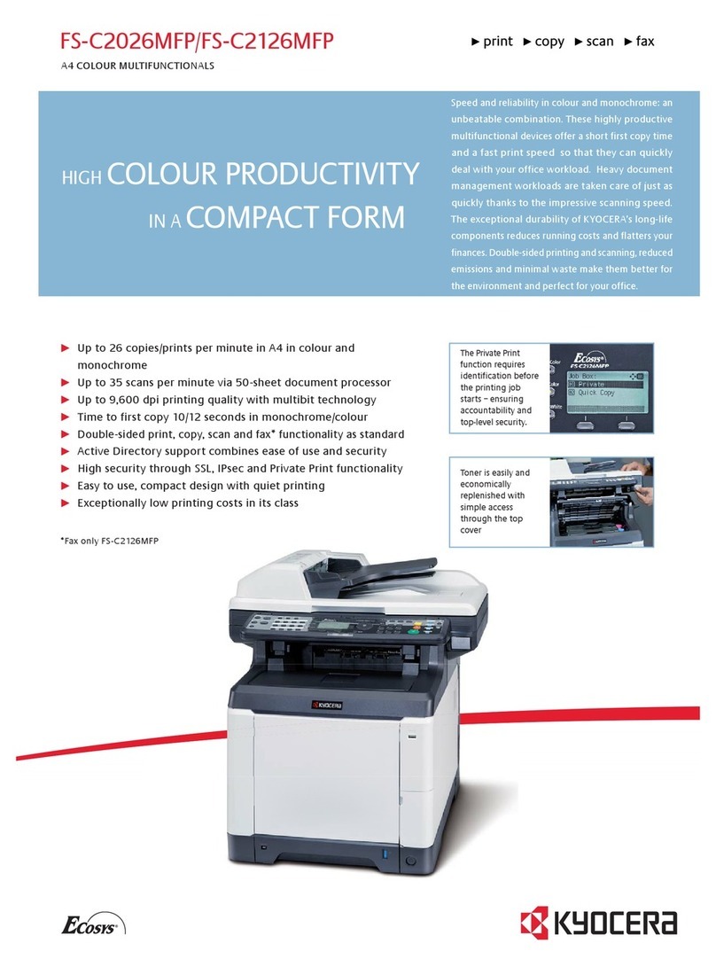 Kyocera FS-C2026MFP User manual