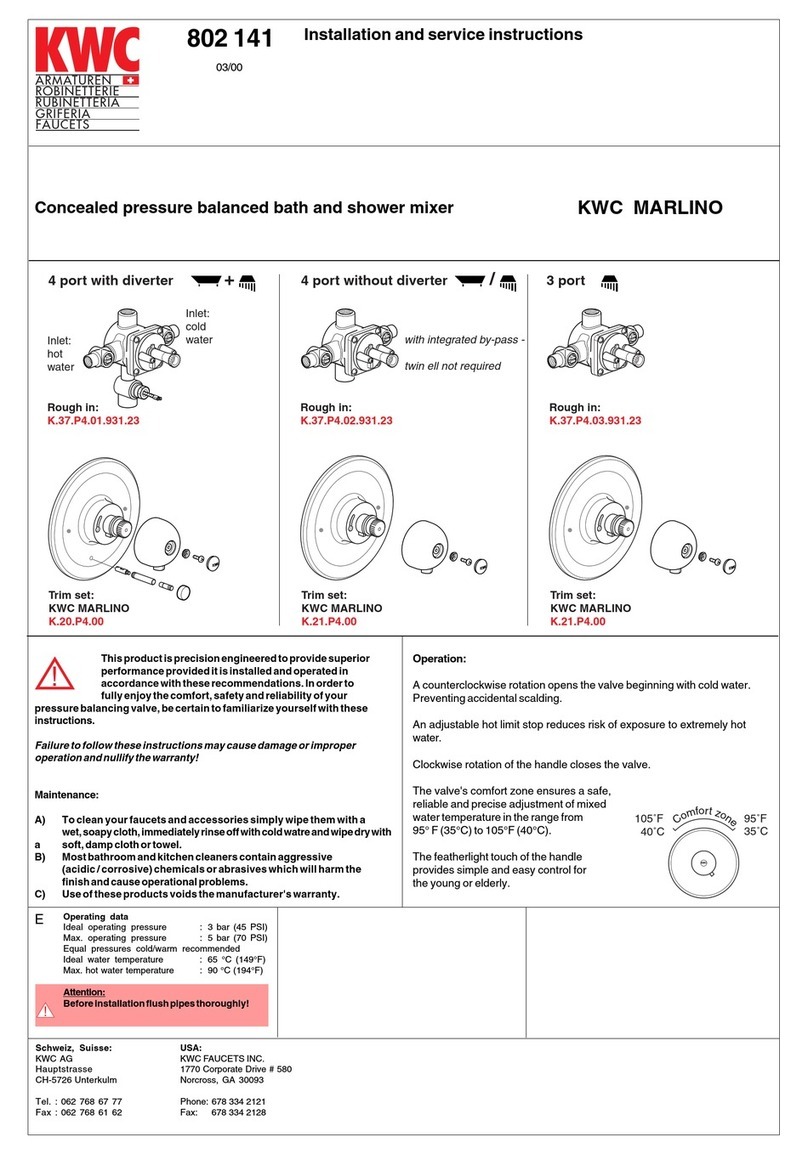 KWC MARLINO 802 141 Quick guide