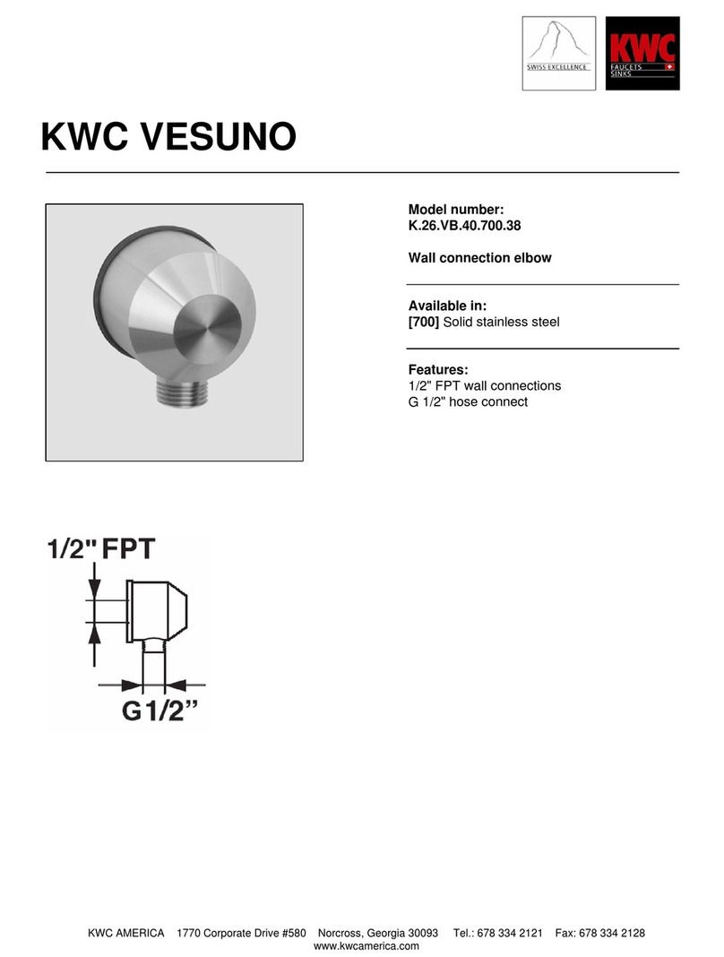 KWC Vesuno K.26.VB.40.700.38 User manual