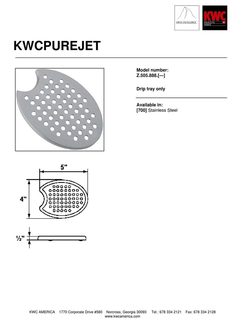 KWC PUREJET Z.505.888 User manual