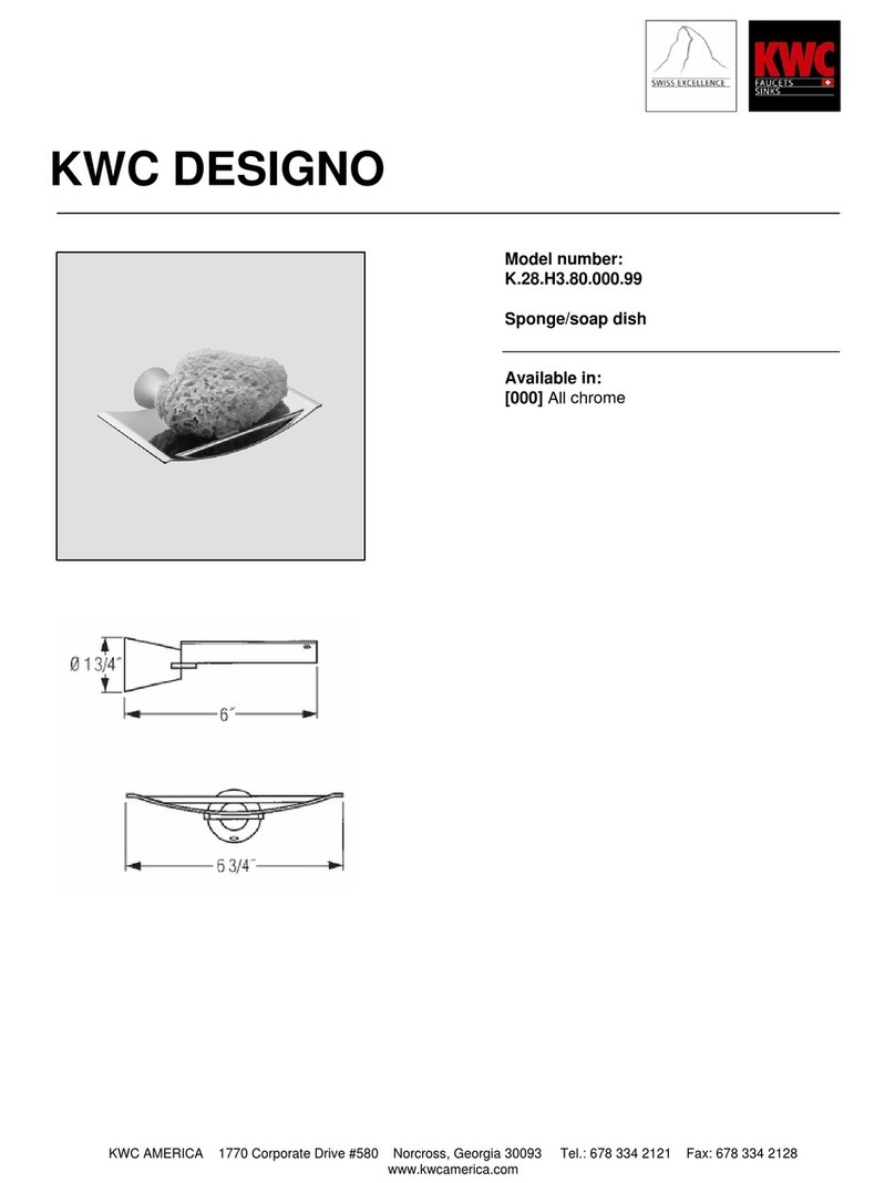 KWC Designo K.28.H3.80.000.99 Specification sheet