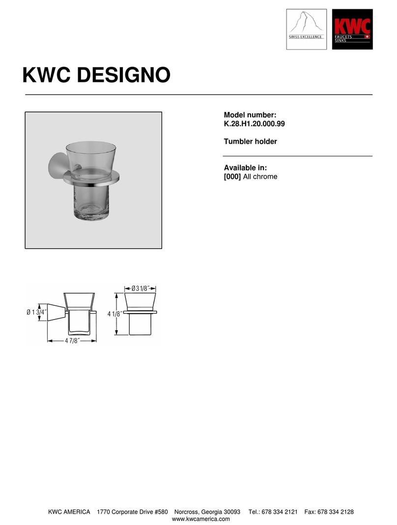 KWC Designo K.28.H1.20.000.99 Specification sheet KWC Designo K.28.H1.20.000.99 Specification sheet