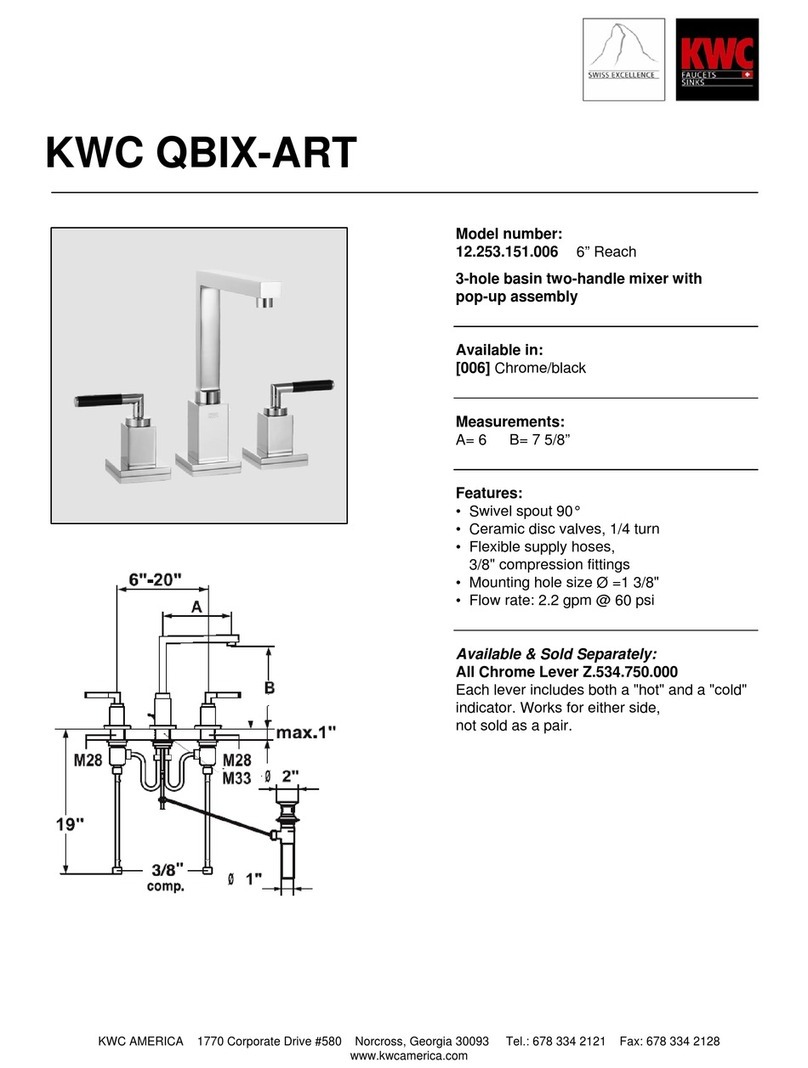 KWC QBIX/QBIX-ART 12.253.151.006 User manual