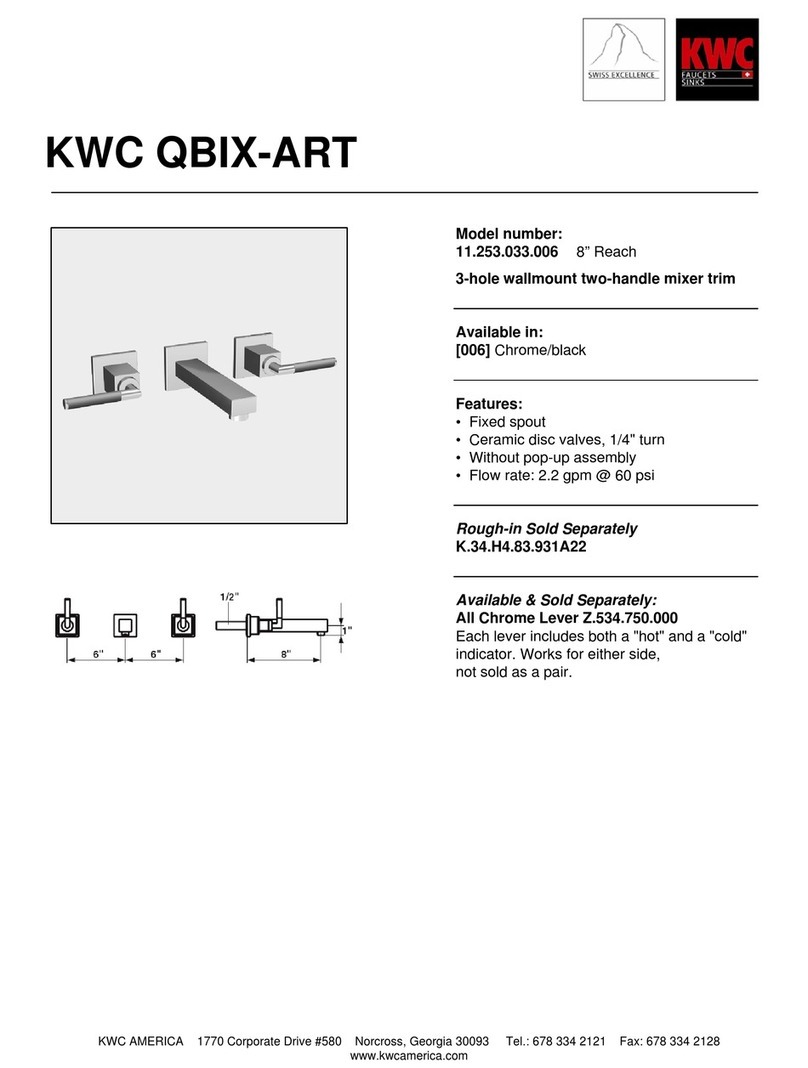 KWC QBIX/QBIX-ART 11.253.033.006 User manual