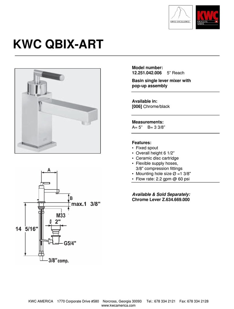 KWC QBIX-ART 12.251.042.006 User manual