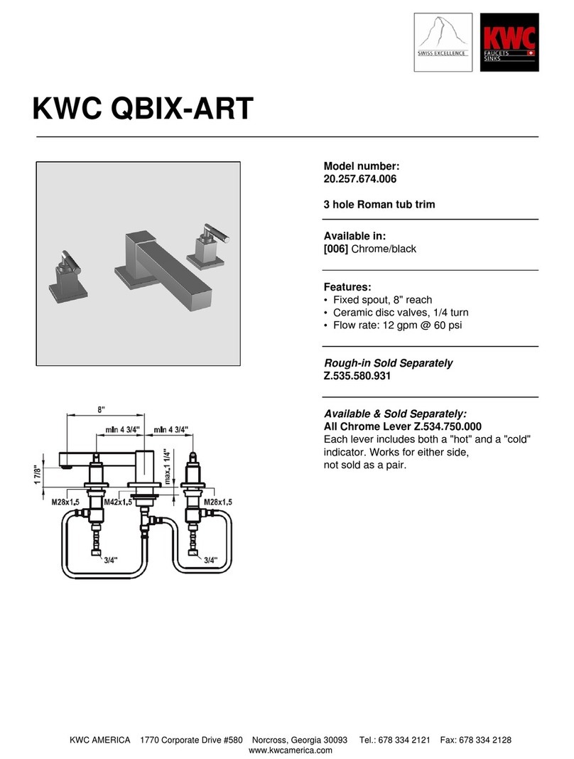 KWC Qbix-Art 20.257.674.006 User manual