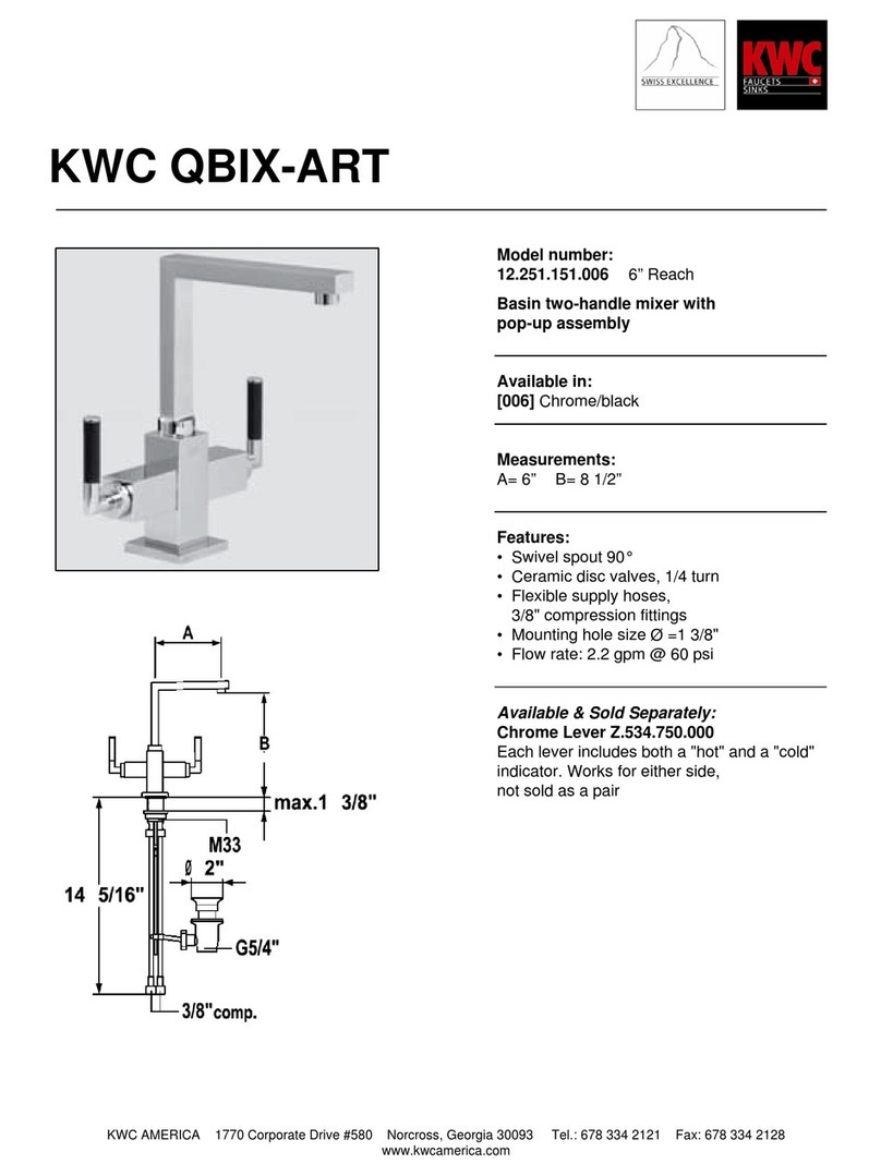 KWC Qbix -Art 12.251.151.006 User manual