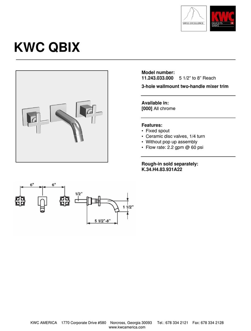KWC Qbix 11.243.033.000 Specification sheet