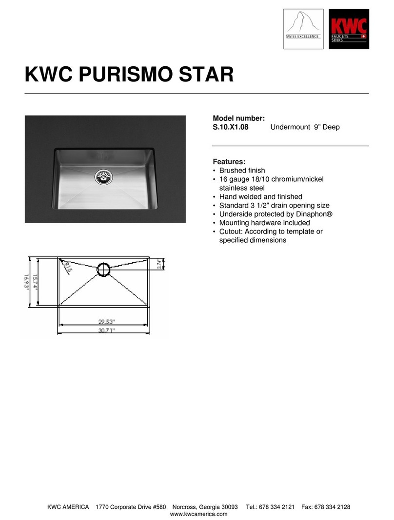 KWC PURISMO STAR S.10.X1.08 User manual KWC PURISMO STAR S.10.X1.08 User manual