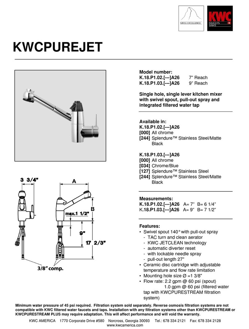 KWC PUREJET K.18.P1.03 User manual