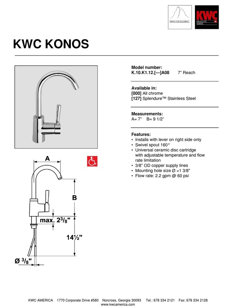KWC KONOS K.10.K1.12 User manual KWC KONOS K.10.K1.12 User manual