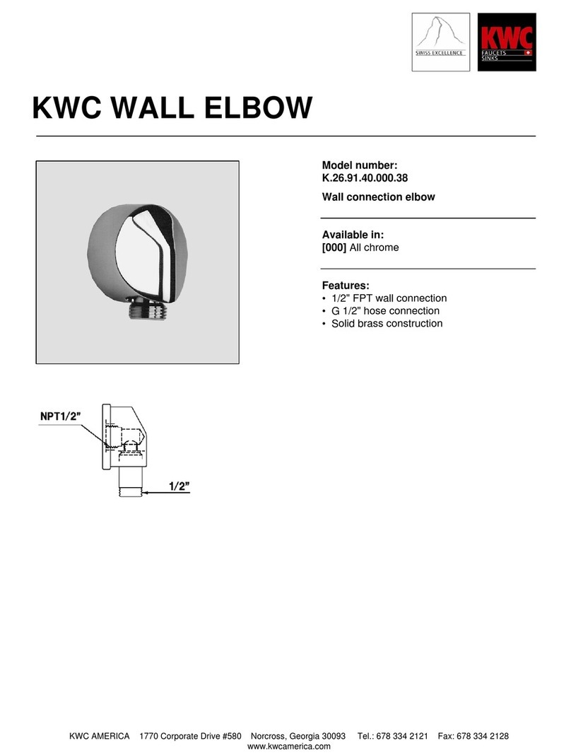 KWC Wall Elbow K.26.91.40.000.38 Specification sheet KWC Wall Elbow K.26.91.40.000.38 Specification sheet
