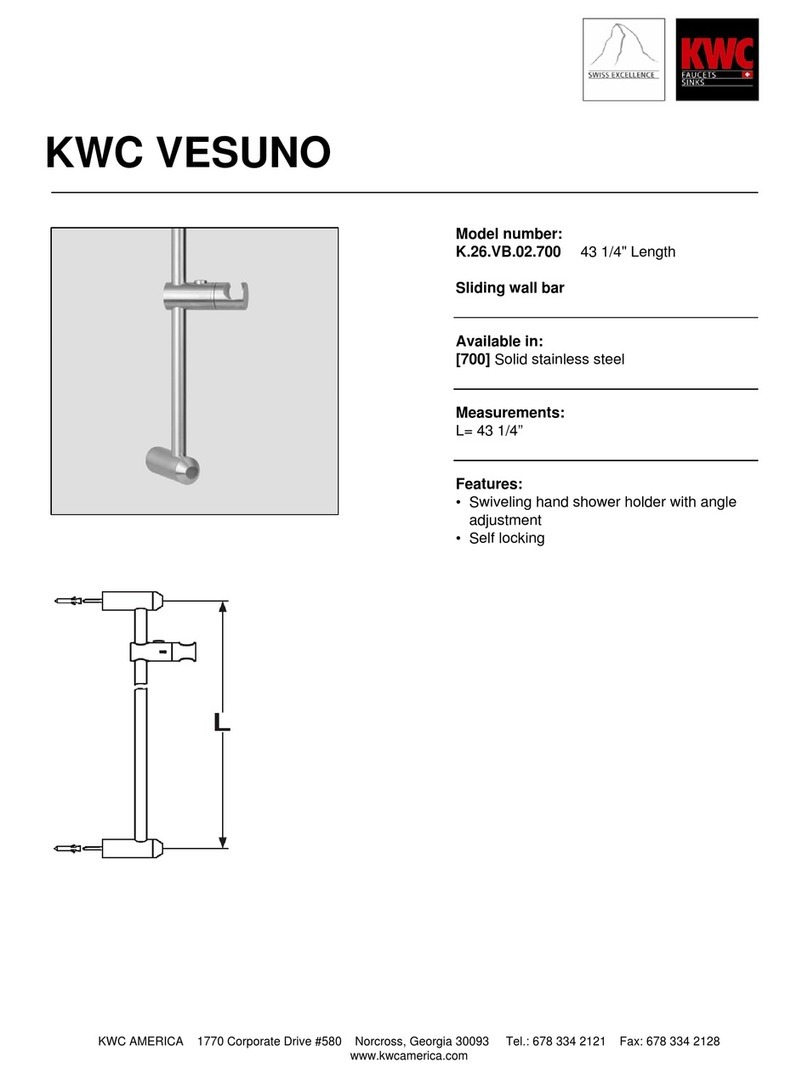 KWC Vesuno K.26.VB.02.700 User manual KWC Vesuno K.26.VB.02.700 User manual
