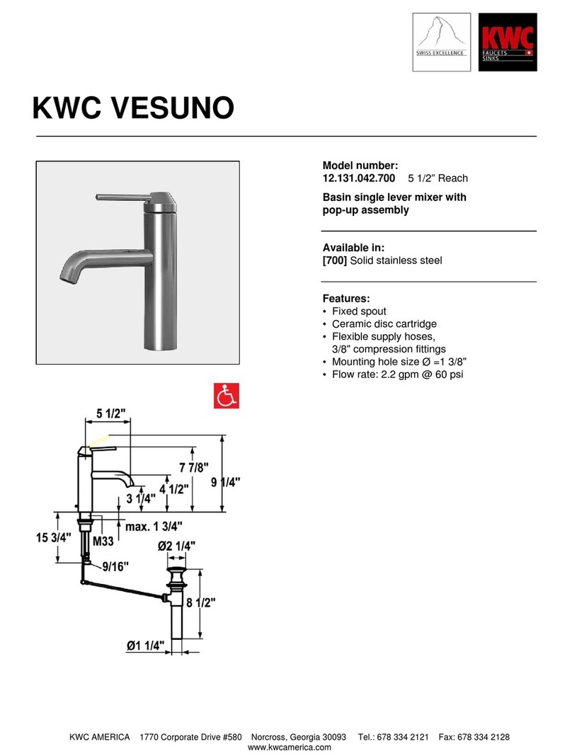 KWC VESUNO 12.131.042.700 User manual KWC VESUNO 12.131.042.700 User manual