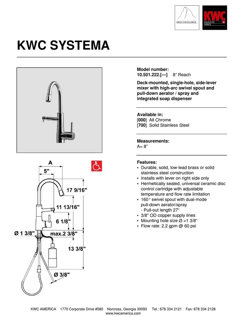 KWC Systema 10.501.222 User manual KWC Systema 10.501.222 User manual