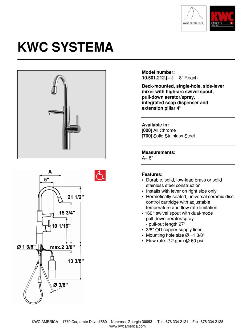 KWC SYSTEMA 10.501.212 User manual