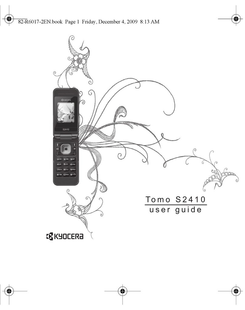 Kyocera Tomo S2410 User manual Kyocera Tomo S2410 User manual